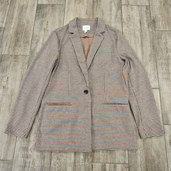 Nine West Jackets & Blazers - Nine West Plaid Blazer Womens Size M Single Button Dark Academia Office Preppy